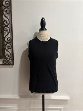 Banana Republic Black Sleeveless Tank Sweater